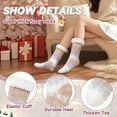 thumbnail image 4 of Womens Fuzzy Slipper Grips Socks Fluffy Winter Warm Fleece Lining Non Slip Thick Thermal Cozy Plush Socks, 4 of 6