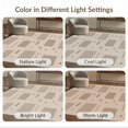 thumbnail image 7 of ODIKA 2'x3' Beige Taupe Modern Geometric Abstract Washable Throw Rug Contemporary Minimalist Scattered Rectangles Dots for Hallway, Study Room, Non-Slip Low Profile, Flatwoven, 7 of 7
