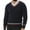 Navy, variant on Men's Cable Knit V-Neck Sweater Long Sleeve Classic Fit Casual Pullover Top