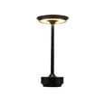 thumbnail image 3 of Craftmade - Rikki 11 in. Flat BlackFinish 1-Light Integrated LED, 2700/4500/6000K CCT 3-Way Touch Rechargeable Table Lamp with Shade, 3 of 4