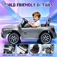 thumbnail image 6 of Xuanlur 12V Power Ride on Toys for Toddlers, Licensed Mercedes-Benz Ride on Cars for Kids, Kid Electric Car, Aged 1-4Y, Grey, 6 of 7