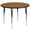 Oak, variant on Flash Furniture 60'' Round Yellow Thermal Laminate Activity Table - Standard Height Adjustable Legs