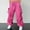 Hot Pink, variant on HOMADLES Cargo Pants for Men Multiple Pockets Elastic Waist Solid Drawstring Cargo Pants Beige XL