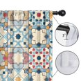 thumbnail image 4 of Blackout Kids Curtains,Multicolor Ethnic Geometric Patchwork Pattern Childrens Insulated Curtains Set Of 2,Bedroom Essentials,Toddler Room Decor 42x84in(106x213cm), 4 of 5