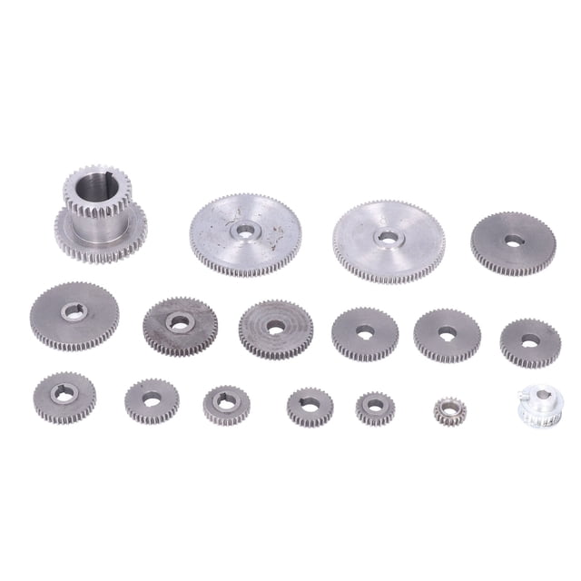 YUMILI 17 Unids/set Fresa de Engranajes HT250 Mini Torno de Hierro Gris Engranajes para Máquinas de Corte de Metal