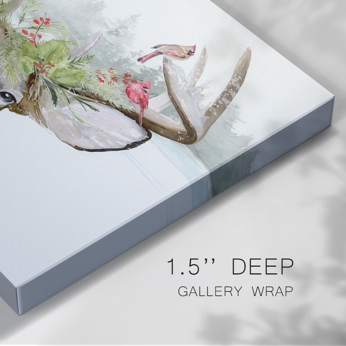 Holiday Deer Collection A- Gallery Wrapped Canvas