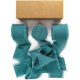thumbnail image 1 of Nvzi regalos, flores, cintas para envolver regalos, cintas de gasa con bordes sin rematar rasgadas a mano, adornos de moños de cinta, tiras de tela de seda real (azul verdoso), 1 of 5