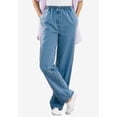 thumbnail image 2 of Woman Within Plus Size 7-Day Straight-Leg Elastic-Waist Denim Jean (Petite & Tall Available), 2 of 6