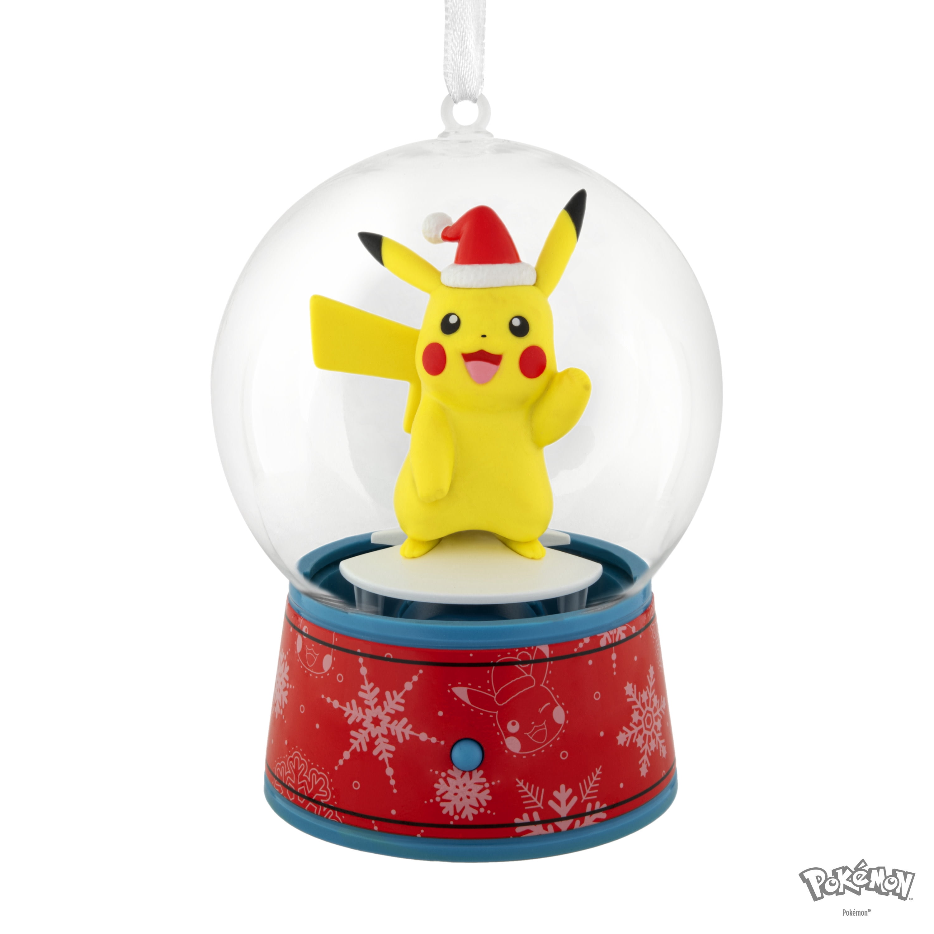 Hallmark Christmas Ornament (Pokémon Pikachu Musical Snow Globe), 1 Count