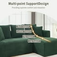 thumbnail image 7 of Kadyn Compressed Convertible Sofa with L-Shape and 2 Seat, Couch for Living Room, Bedroom, Green(Right Facing Chaise), 7 of 7
