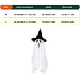 thumbnail image 3 of Ghost Cape Witch Hat Outfit For Dogs, Spooky Halloween Role Play Clothes, Party Photo Costume Apparel, Festive Pet Dress Up Accessory L, 3 of 6