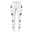thumbnail image 2 of Shadoumai Women's Football Print Elastic Fitted Tights For Outerwear Leggings Comfortable Stretch High Waist Workout Yoga Pants, 2 of 6