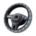thumbnail image 4 of Haiem Flower Print Steering Wheel Cover 15 Inches for Women Men, Neoprene Anti-Slip Cute Car Steering Wheel Grip Wrap Car Accessories Protective Case Cover for Vehicle Truck SUV, 4 of 8