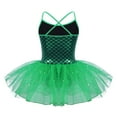 thumbnail image 2 of Sholeno Girls Shiny Fishs Cales Printed Leotard Dress Ballet Dance Dress Mermaid Princess Costume Green 4, 2 of 7