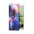 thumbnail image 2 of MKHERT Space and Stars Thermal Insulated Blackout Window Curtain Kitchen Curtain 52x84 inch, 2 of 3