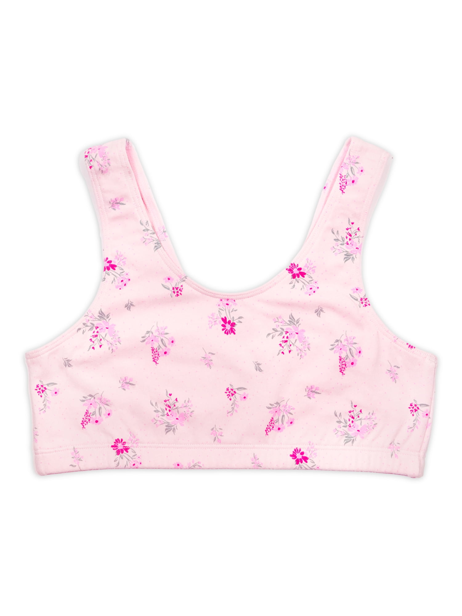 Wonder Nation Girls Cotton Bra, 2-Pack, Sizes S-XXL
