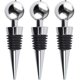 thumbnail image 1 of Tapones para Botellas de Vino - Tapones de Champán（9*2cm） - Juego de 3 Botellas de Acero Inoxidable - Compactadores de Corchos Accesorios de Cocina - Accesorios de Bar - Sellador al Vacío, 1 of 5
