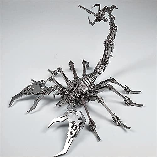 Juego de rompecabezas de metal 3D de Steel Warcrafts, fuerte sentido científico y tecnológico, modelos de animales de montaje manual con alta dificultad para la colección de regalos para adultos y ni TUNC Sencillez