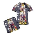 thumbnail image 1 of The Cuphead Show Boys 2-Piece Swimsuit Set, Short Sleeve Rash Guard & Swim Trunks, 1 of 7