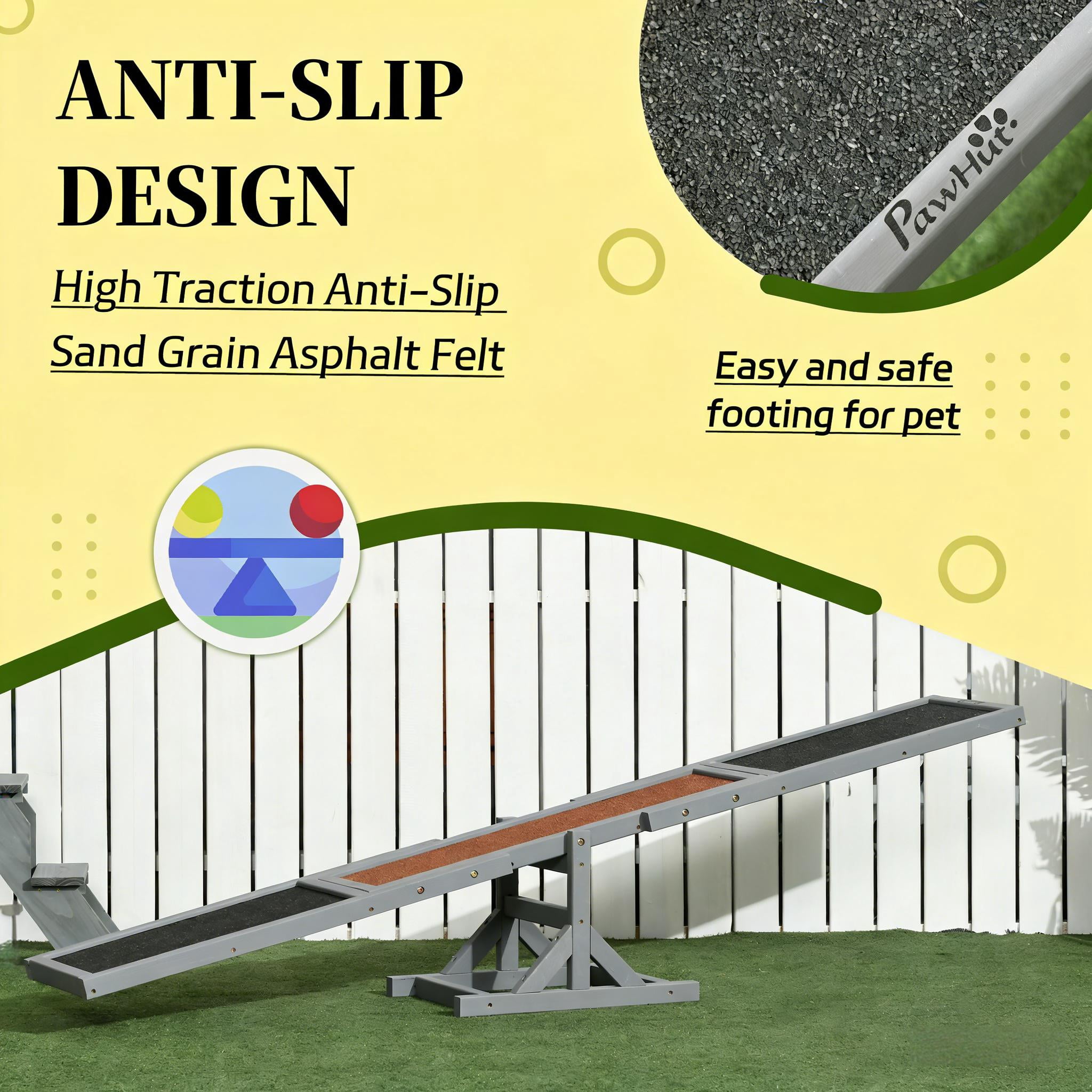 Wooden Agility Seesaw, Dog Agility Seesaw Pet Agility Seesaw