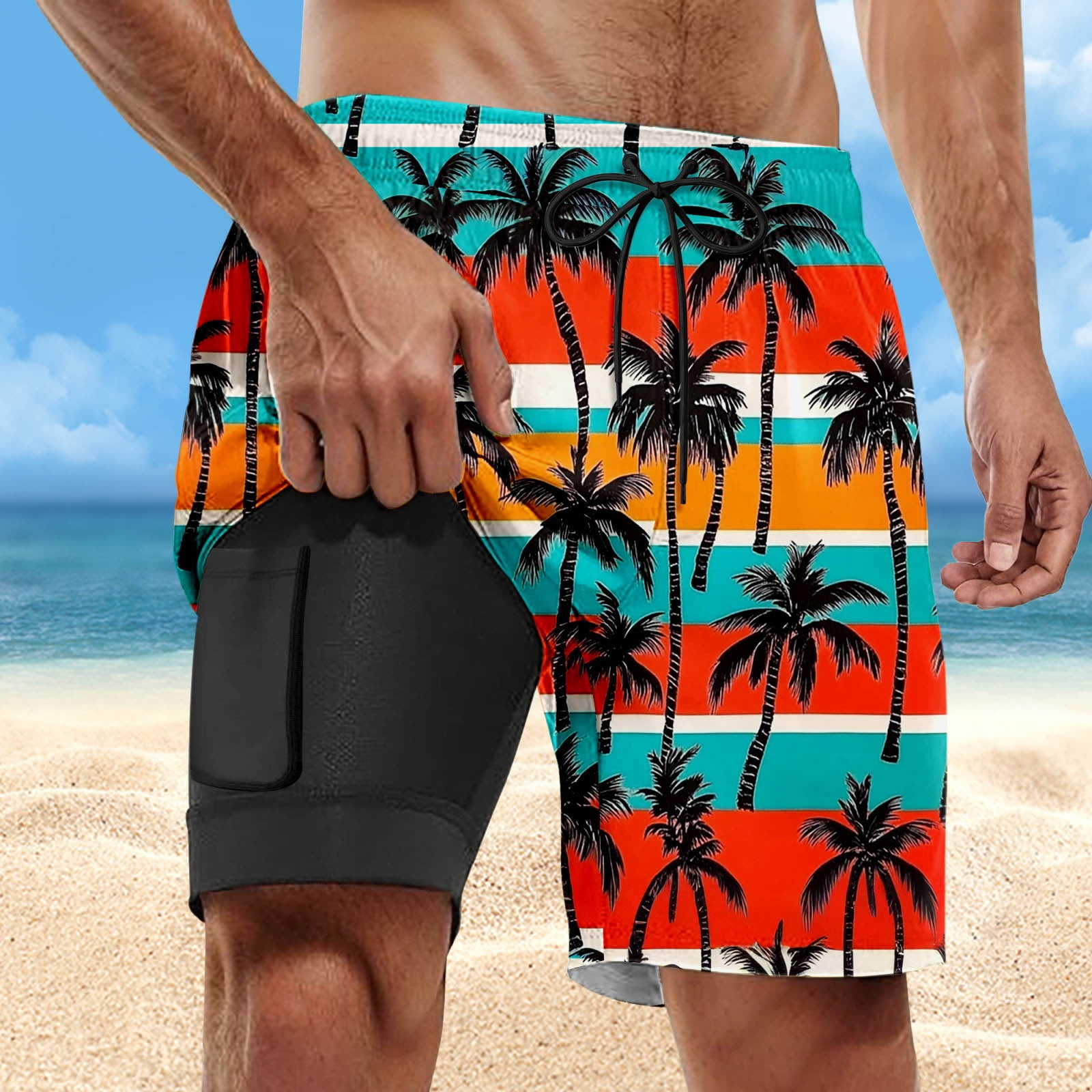 メンズウェア HIIT CHECK BEACH SHORTS / BLACK WATCH メンズウェア HIIT CHECK BEACH SHORTS / BLACK WATCH Diver Swim