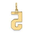 thumbnail image 3 of FB Jewels 14K Yellow Gold Medium Polished Number 5 Charm, 3 of 4