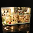 thumbnail image 3 of DIY Dollhouse Kit 3D Assembled Handmade Villa Birthday Gift, 3 of 9