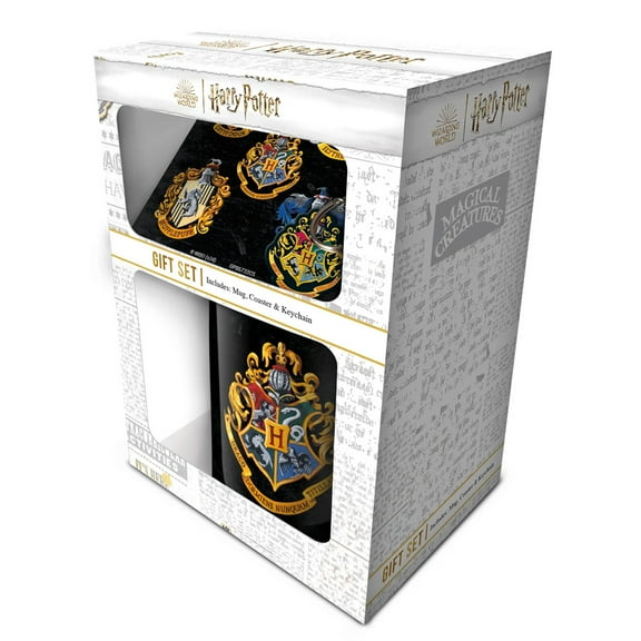 Harry Potter (Colorful Crest) Gift Set (Mug, Coaster & Keychain)
