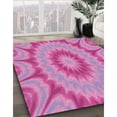 thumbnail image 2 of Ahgly Company Indoor Square Patterned Violet Purple Area Rugs, 3' Square, 2 of 6