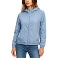 thumbnail image 6 of Lmueinov Womens UPF Hooded Sun Protection Jacket Plus Size Windbreaker Zip Up Lightweight Sun Shirt Long Sleeve Casual Outdoor Coat with Pockets S-4XL, 6 of 7