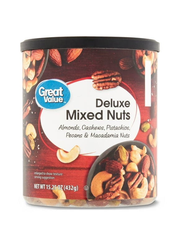 Great Value Deluxe Mixed Nuts, 15.25 oz