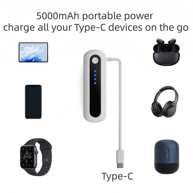 Battery Pack for Meta Quest 2/3/3S,5V2A  fast charge,  5000mAh Head Strap Battery Charger for Oculus Quest 3/3S Accessories -Lightweight & Portable Rechargeble Extended Battery Extra VR Playtime.