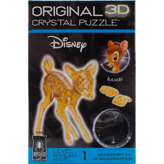 Disney Bambi Original 3D Crystal Puzzle from BePuzzled, Ages 12 and Up