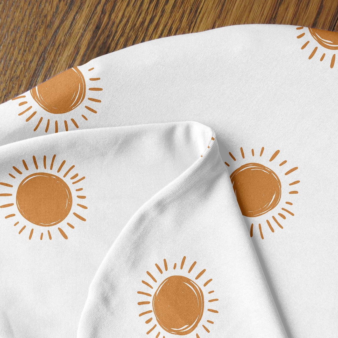 Sweet Jojo Designs Boho Sun Orange and White Nursing Pillow Cover Case (Pillow Not Included) (Pillow NOT Included)