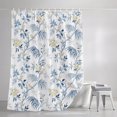 thumbnail image 3 of Blue Yellow Floral Shower Curtains for Bathroom, Spring Birds Garden Botanical Blossom Waterproof Fabric Shower Curtain, Decorative Bathroom Curtain for Bathtub, 72"x72" , No Hooks Included, 3 of 9