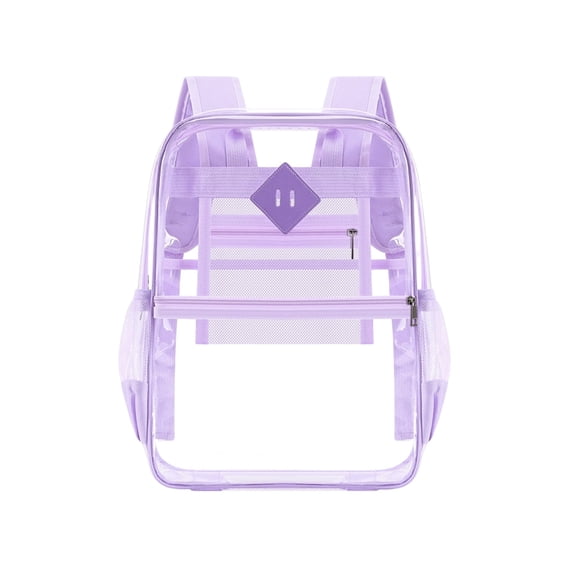 Transparent Backpack Heavy Duty, Large Capacity Clear Backpack for School and Stadium Events, PVC See Through Bookbag for Security Check, Waterproof Commuter Daypack