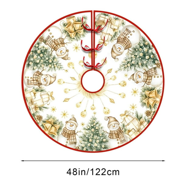 xihome Falda para rbol de Navidad con lentejuelas, decoracin navideña para el hogar y la oficina, ideal para fiestas y celebraciones.