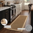 thumbnail image 2 of SIXHOME Kitchen Rugs and Mats Set 20"x32" and 20"x71" Non-Slip Washable Kitchen Floor Mats, Farmhouse Runner and Small Rug for Kitchen Hallway Laundry Room Decor in Brown Beige, 2 of 6