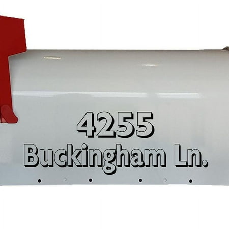 VWAQ Personalized Mailbox Decal Set