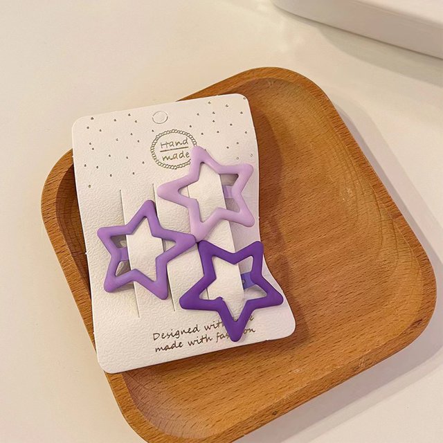 Pinza para el pelo de metal sencilla de estilo marrón para niños, pinza para el pelo rota, pinza para el pelo de pico de pato, pinza para el pelo de una palabra, horquilla para la cabeza, horquilla