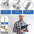 thumbnail image 4 of SDS-Plus T Post Ground Rod Driver, Drill Bit Driver Durable Hammer Drill Rod Converter pour Hammer Drill Ground Rods F.., 4 of 5