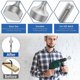 thumbnail image 4 of SDS-Plus T Post Ground Rod Driver, Drill Bit Driver Durable Hammer Drill Rod Converter pour Hammer Drill Ground Rods F.., 4 of 5