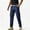 Dark Blue, variant on Men's Cargo Work Pants Casual Combat Travel Pants with Multi Pockets, Relaxed Fit