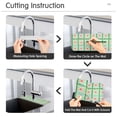 thumbnail image 5 of Yayeee Faucet Mat for Kitchen Sink 14.7" Diatomite Long Splash Guard Pad, Green Blossom Mosaic, 5 of 7