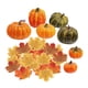 thumbnail image 3 of Calabaza de espuma de simulación, decoración del Festival de Acción de Gracias, calabaza realista con hojas de arce, calabazas de de otoño, mayimx Calabaza de simulación, 3 of 9