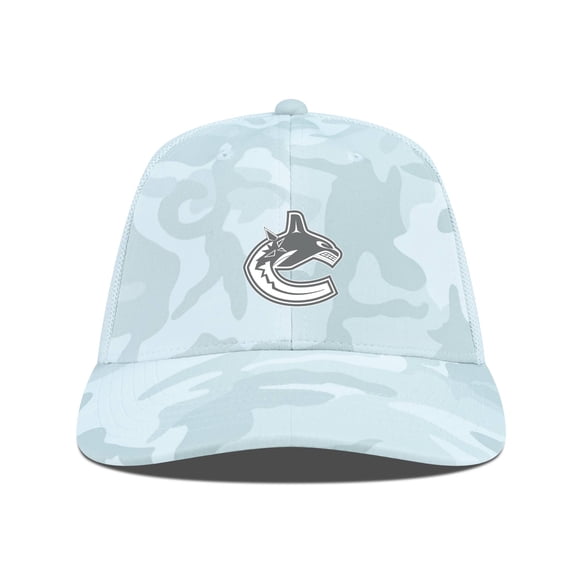 Men's Levelwear Camo Vancouver Canucks Clash Slate & Snow Meshback Flex Hat
