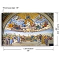 thumbnail image 7 of HFDF Disputation of the Holy Sacrament by Raphael, Acid-Free Cotton Canvas by Giclee Prints and Stretched Canvas Art for Office Decor and Home Decor. 20x16inch Framed, 7 of 7