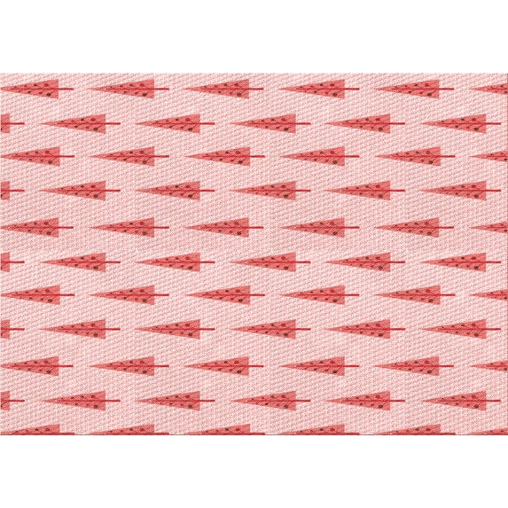 Ahgly Company Indoor Rectangle Patterned Light Rose Pink Area Rugs, 8' x 10'