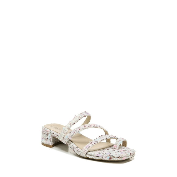 Wide Width Women's Jasmine Slip on Sandal by LifeStride in White Multi (Size 7 1/2 W)