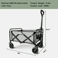 thumbnail image 3 of Bestier Collaspable Wagon Cart, 33.9.W × 18.9.D Outdoor Camping Cart - Gray, 3 of 6